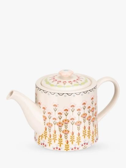 Painted Table Stoneware Teapot,1L