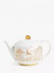 Fine China Teapot, 1.1L, White/Gold