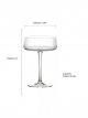 Glass Champagne Saucer, Set of 2, 250ml