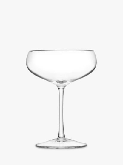 Wine Champagne Coupe Saucers, Set of 2, 215ml, Clear