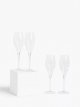 Champagne Flutes, Set of 4, 270ml, Clear