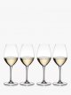 Wine Friendly White Wine / Champagne Glass, 440ml, Set of 4, Clear