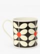 Sixties Bone China Mug, 350ml, Navy/Multi
