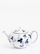 Wild Strawberry Bone China Teapot, 800ml, Inky Blue