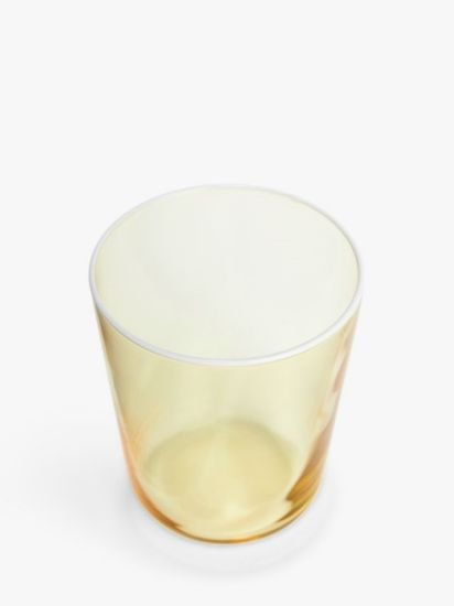White Rim Glass Tumbler, 350ml