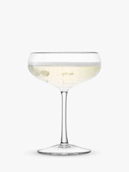 Wine Champagne Coupe Saucers, Set of 2, 215ml, Clear