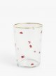 Ladybird Glass Tumbler, 510ml, Clear/Red