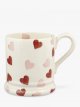 Pink Hearts Mug, Pink, 300ml