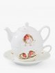Tea For One Bone China Teapot, 300ml, Cream/Multi